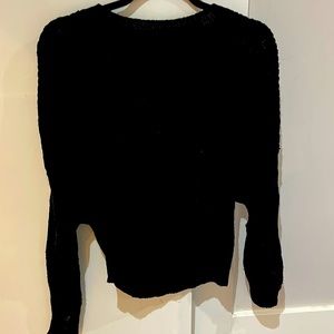 Black wool sweater